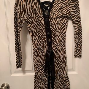 Guess Animal Print - Tie up back Dress